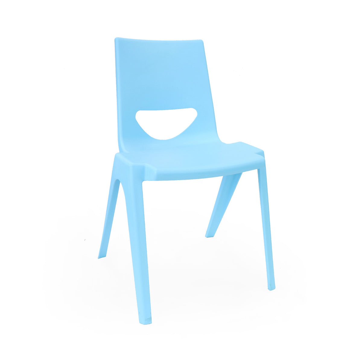 K-Seat Stackable Multi-Purpose Plastic Chair, 15" Seat Height