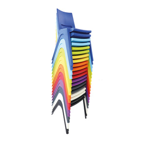K-Seat Stackable Multi-Purpose Plastic Chair, 18" Seat Height