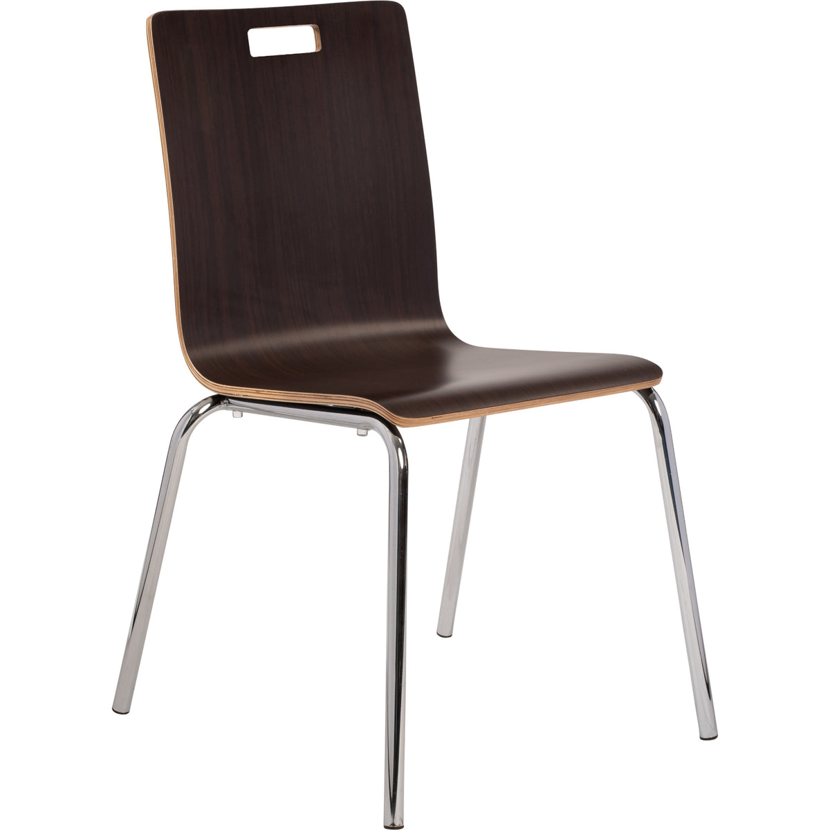 National Public Seating Bushwick Café Chair, Espresso Finish