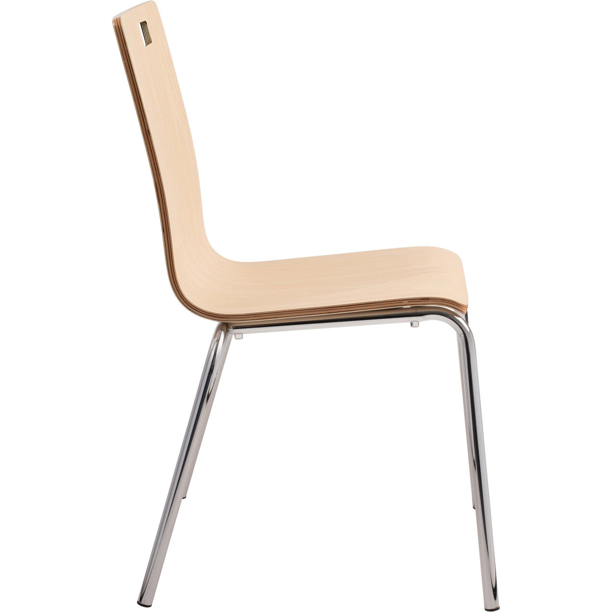 National Public Seating Bushwick Café Chair, Natural Finish