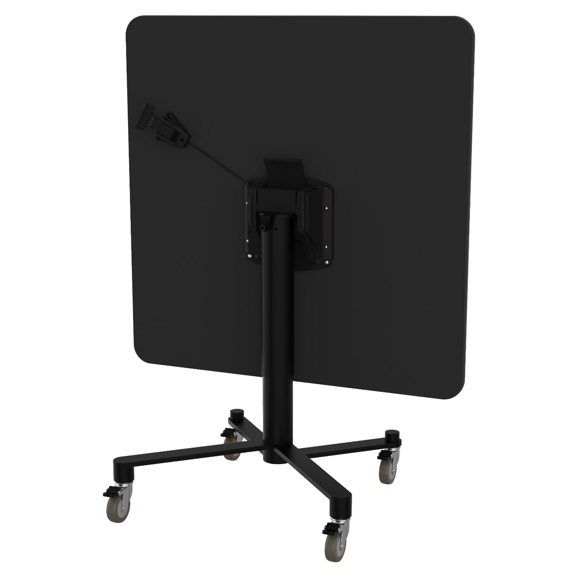 Adjustable Height Square Mobile Nesting Café Table, MDF Core, Whiteboard Top with ProtectEdge