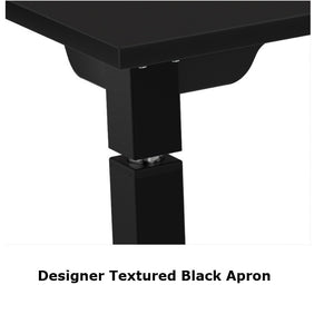 Adjustable Height Science Table with Designer Steel Frame, Butcherblock Top