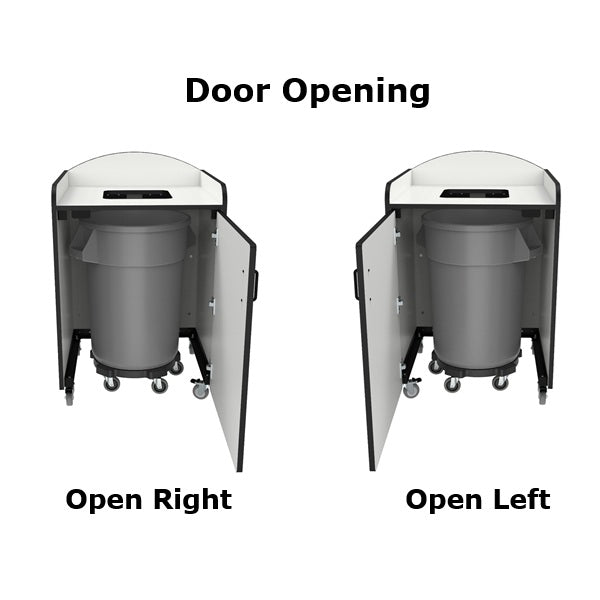 Trash Bin Receptacle, 44 Gallon