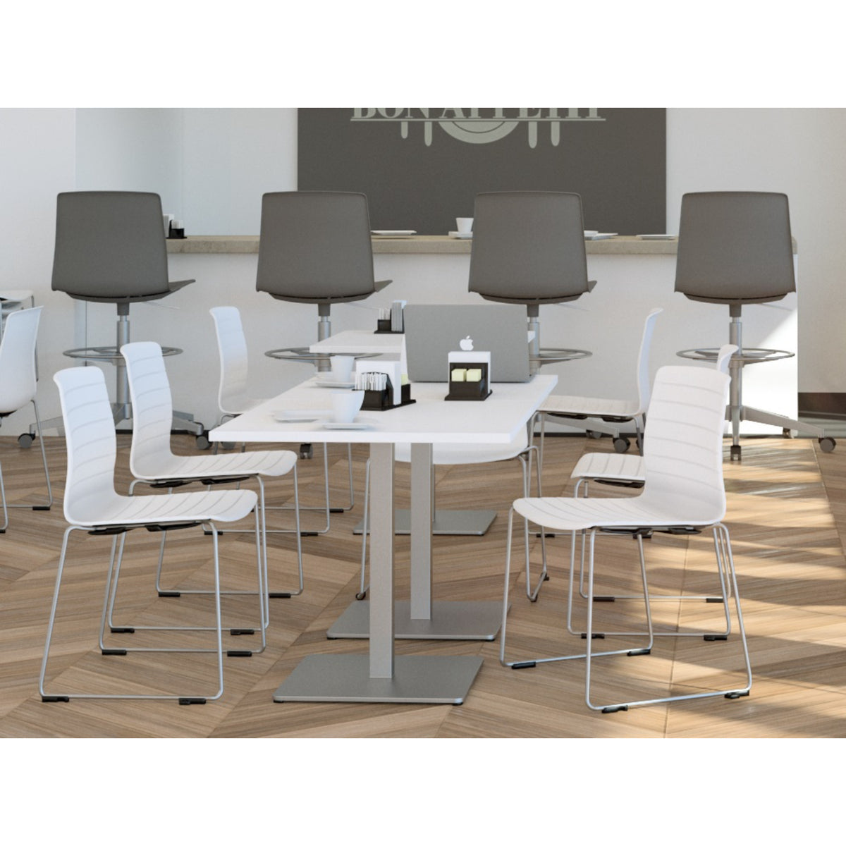 Pranzo Square Table with 30" Laminate Top, 30" H, FREE SHIPPING