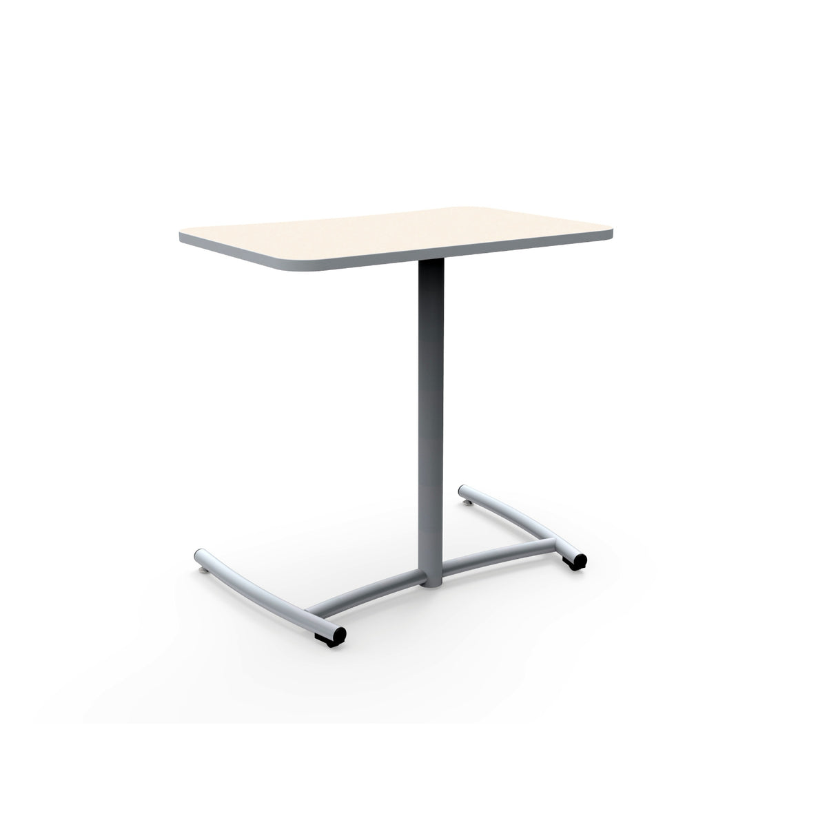 KI Ruckus Fixed Height Cantilever Desk with Rolling Base, Fixed Height, FREE SHIPPING