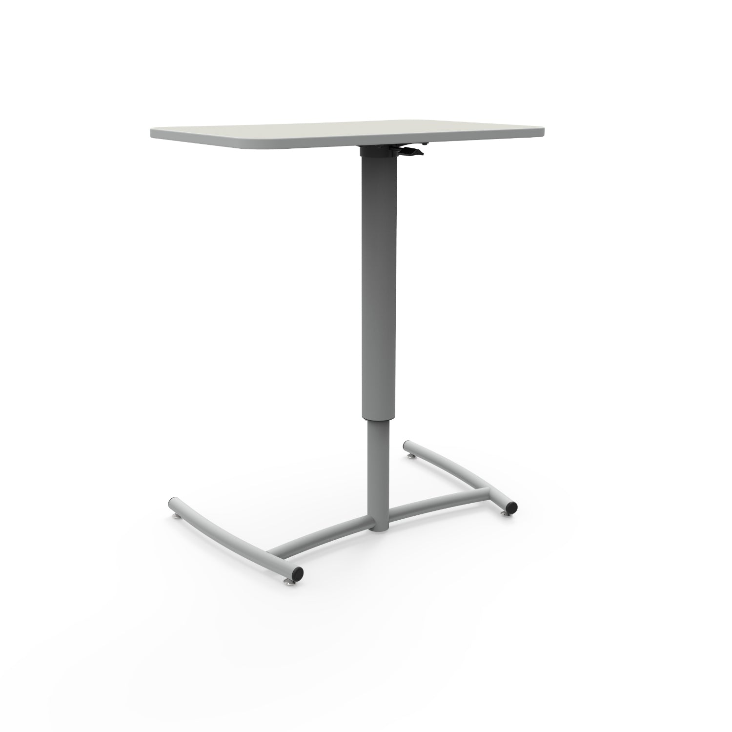 KI Ruckus Sit/Stand Cantilever Desk with Glide Base, Pneumatic Adjustable Height, FREE SHIPPING