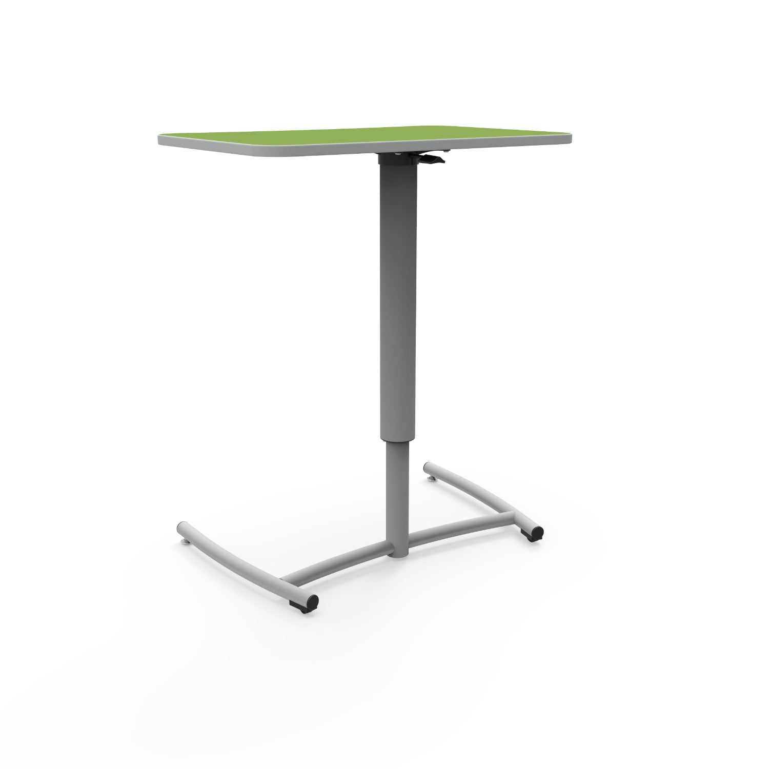 KI Ruckus Sit/Stand Cantilever Desk with Rolling Base, Pneumatic Adjustable Height, FREE SHIPPING
