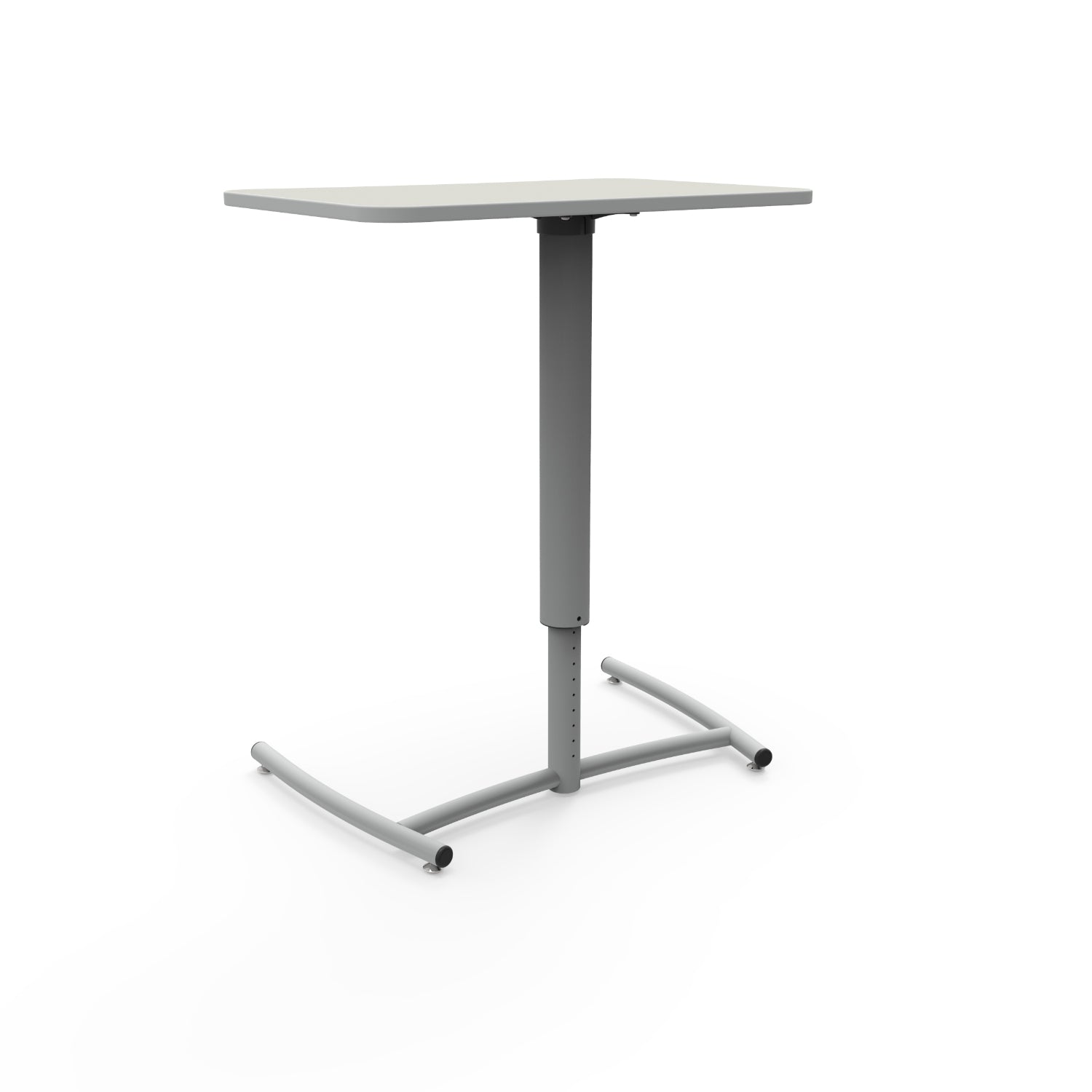 KI Ruckus Sit/Stand Cantilever Desk with Glide Base, Set Screw Adjustable Height, FREE SHIPPING