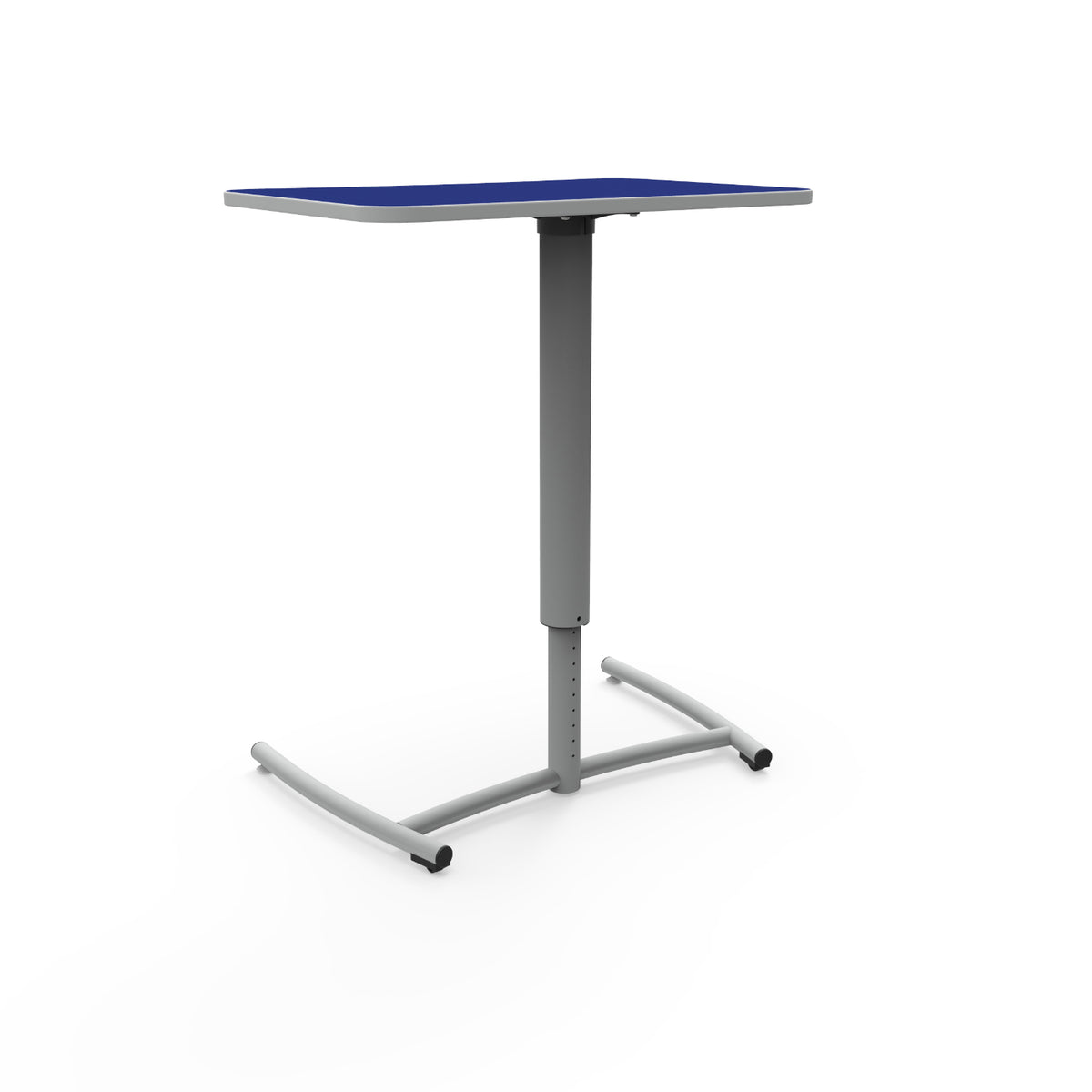 KI Ruckus Sit/Stand Cantilever Desk with Rolling Base, Set Screw Adjustable Height, FREE SHIPPING