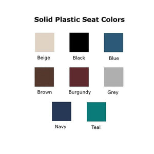 Solid Plastic Star Chair with Glides