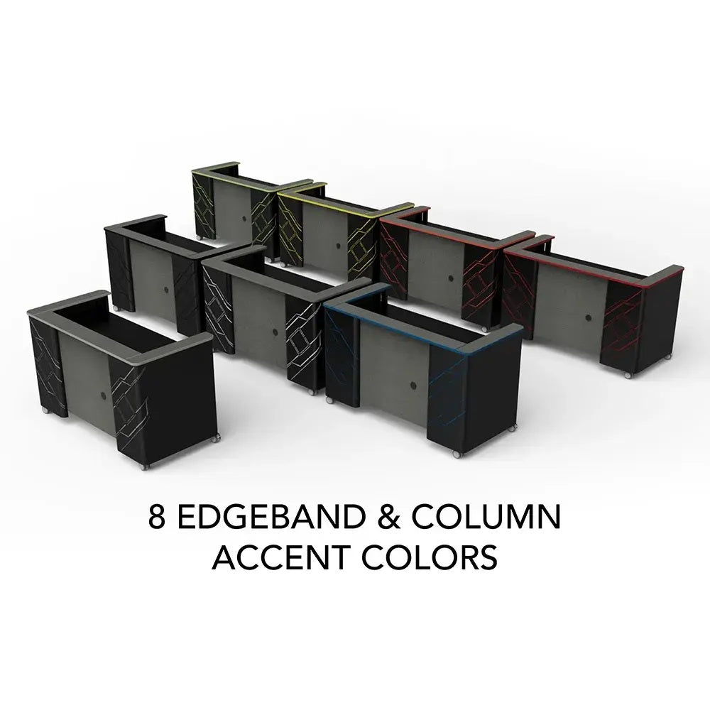 Esports Gaming Single Shoutcaster Station, 60" W, FREE SHIPPING