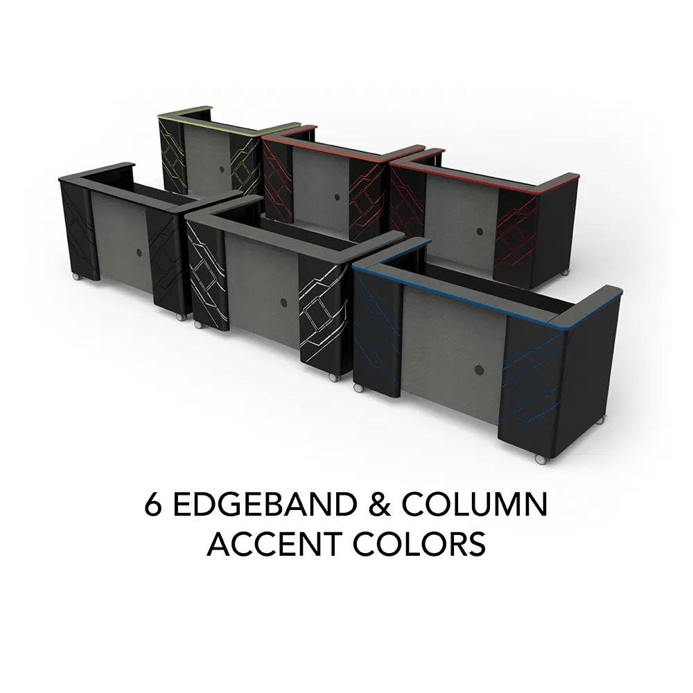 Esports Gaming Double Shoutcaster Station, 76" W, FREE SHIPPING