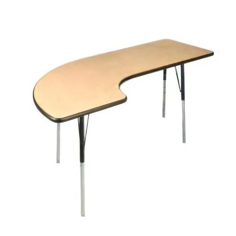 USA Capitol Dimension Series 36" x 72" Half Horseshoe Activity Table, Laminate Top with Standard Spray Edge