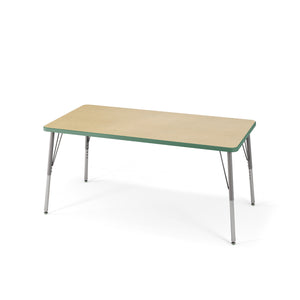 USA Capitol Dimension Series Rectangle Activity Table, Laminate Top with Premium Spray Edge