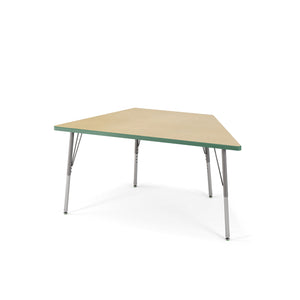 USA Capitol Dimension Series Trapezoid Activity Table, Laminate Top with Premium Spray Edge