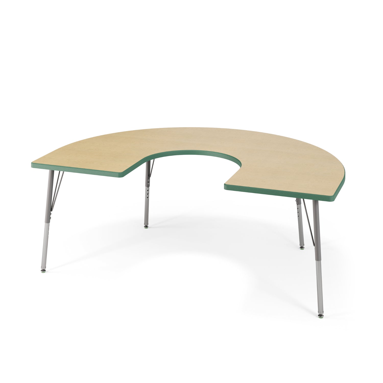 USA Capitol Dimension Series 48" x 72" Horseshoe Activity Table, Laminate Top with Premium Spray Edge