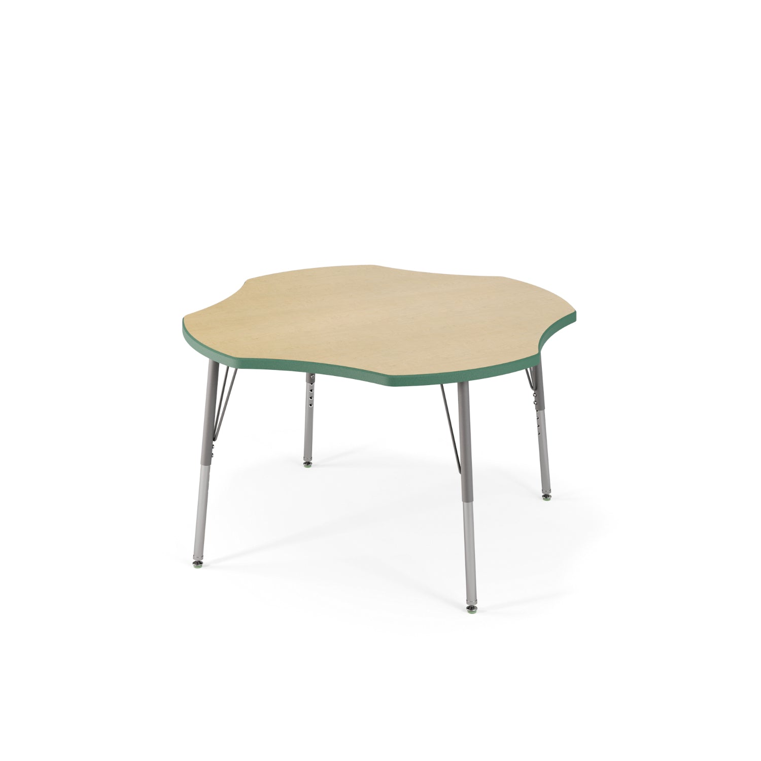 USA Capitol Dimension Series 48" Clover Activity Table, Laminate Top with Premium Spray Edge