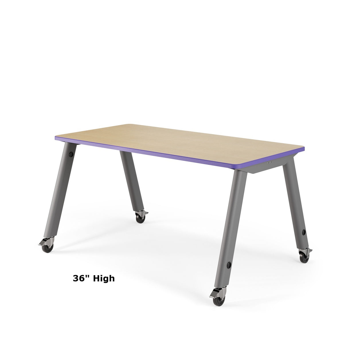 USA Capitol Makerspace Table, Laminate Top with Premium Spray Edge