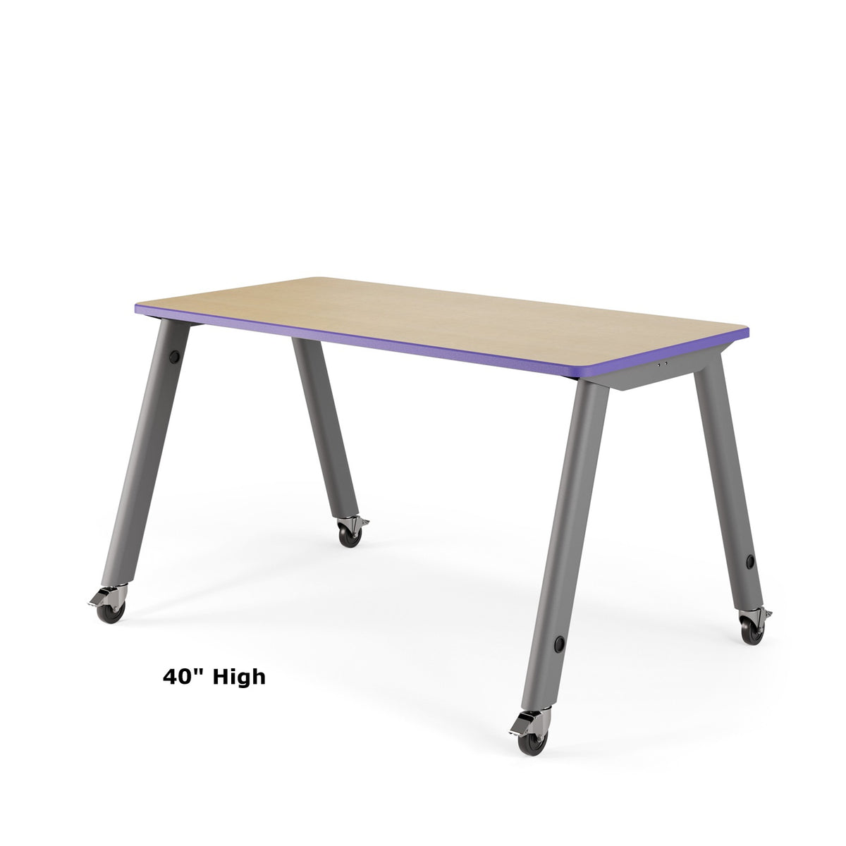 USA Capitol Makerspace Table, Laminate Top with Premium Spray Edge