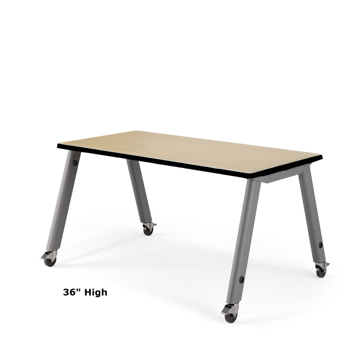USA Capitol Makerspace Table, Laminate Top with Standard Spray Edge