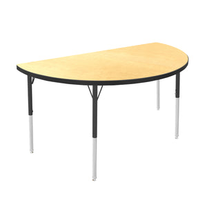 USA Capitol Dimension Series Half Round Activity Table, Laminate Top with Standard Spray Edge,