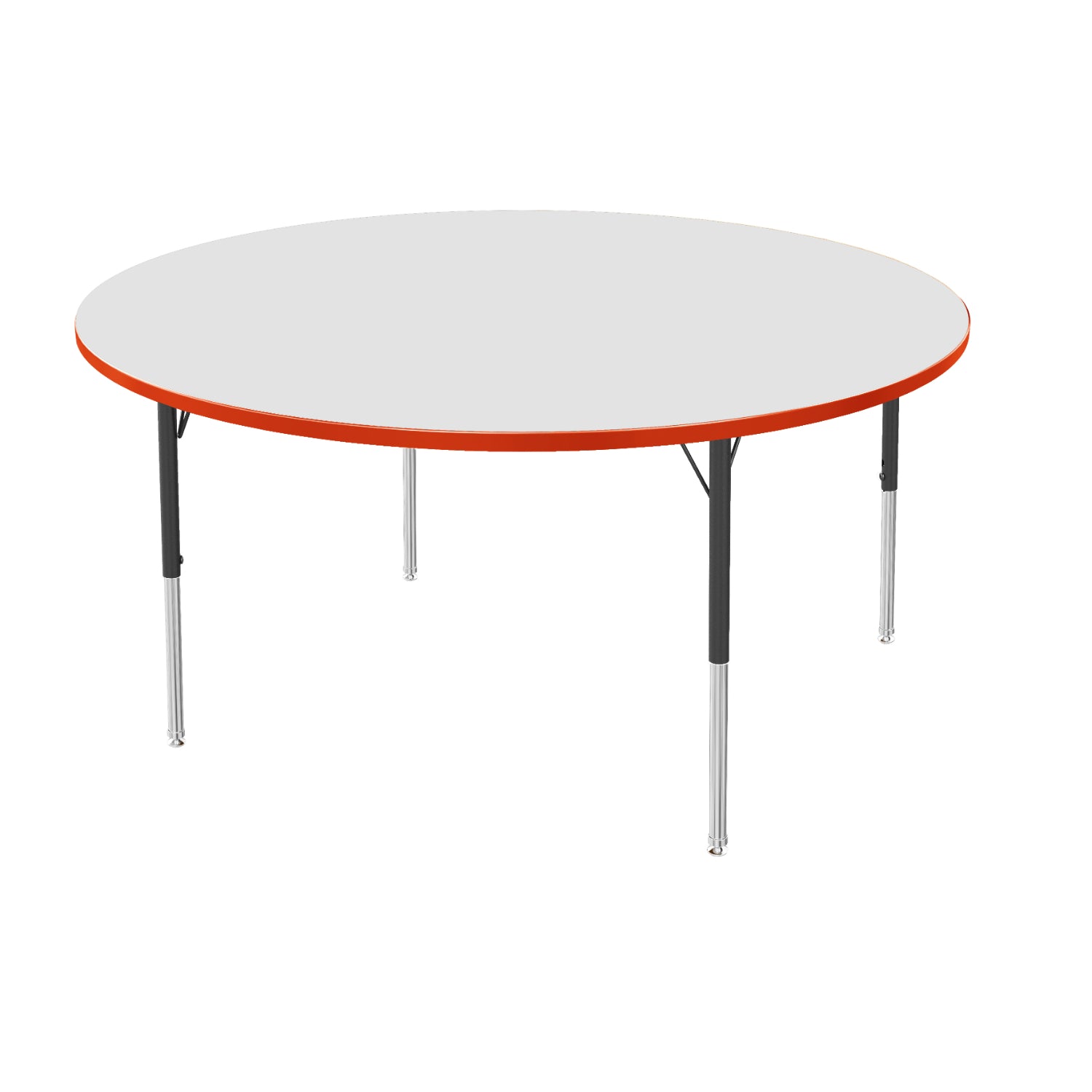 USA Capitol Dimension Series Round Activity Table, Dry-Erase Whiteboard Laminate Top with Premium Spray Edge