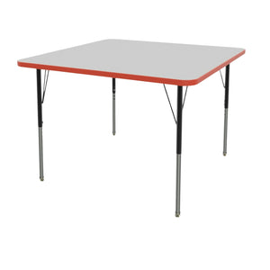 USA Capitol Dimension Series Square Activity Table, Dry-Erase Whiteboard Laminate Top with Premium Spray Edge