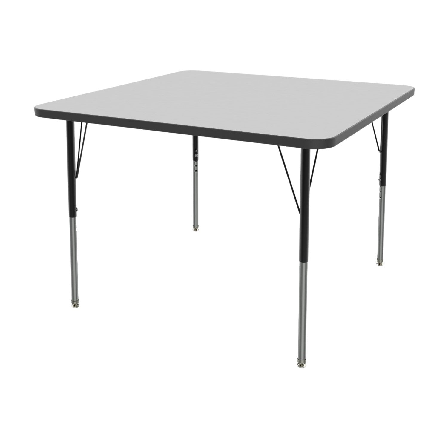 USA Capitol Dimension Series Square Activity Table, Dry-Erase Whiteboard Laminate Top with Standard Spray Edge