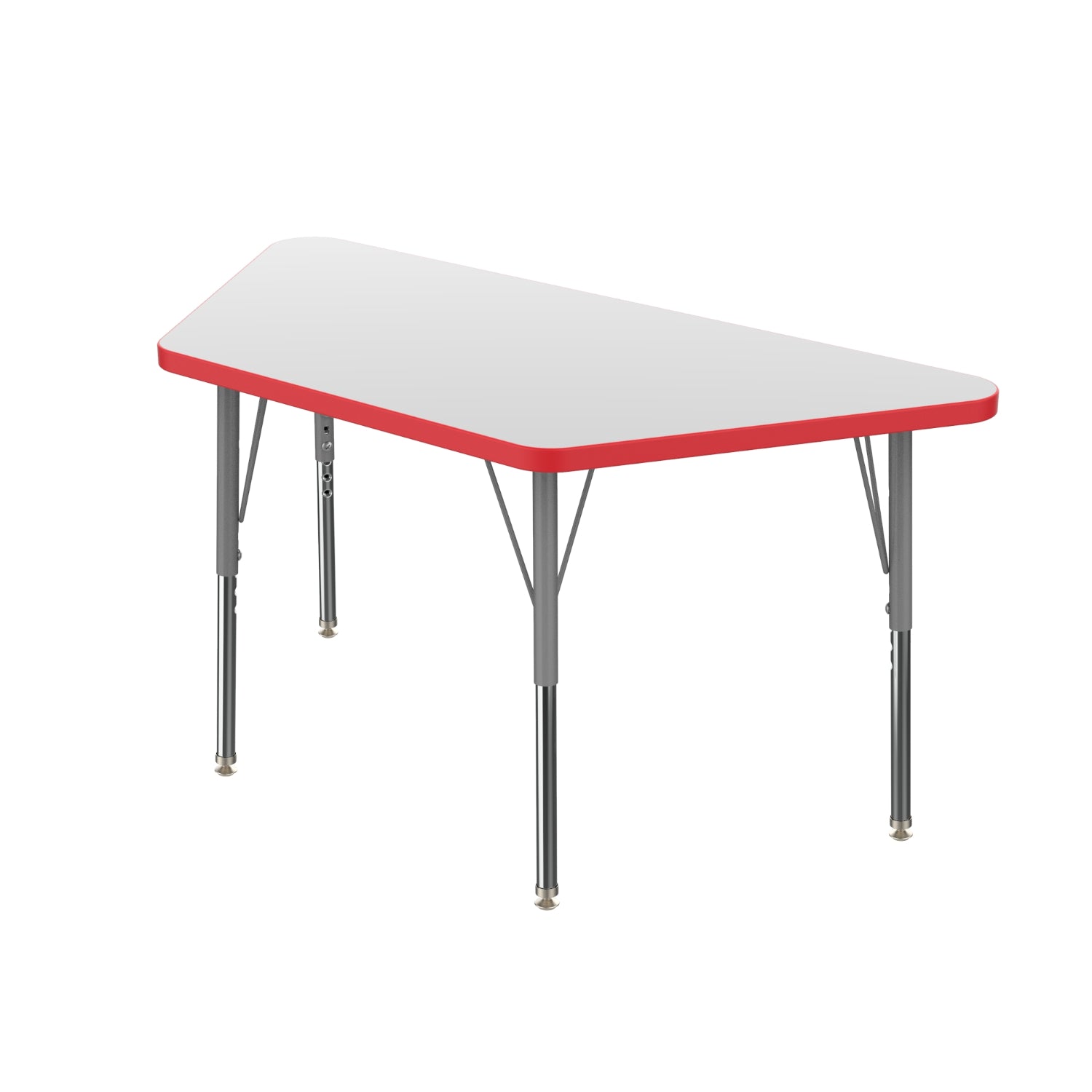 USA Capitol Dimension Series Trapezoid Activity Table, Dry-Erase Whiteboard Laminate Top with Premium Spray Edge