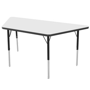 USA Capitol Dimension Series Trapezoid Activity Table, Dry-Erase Whiteboard Laminate Top with Standard Spray Edge