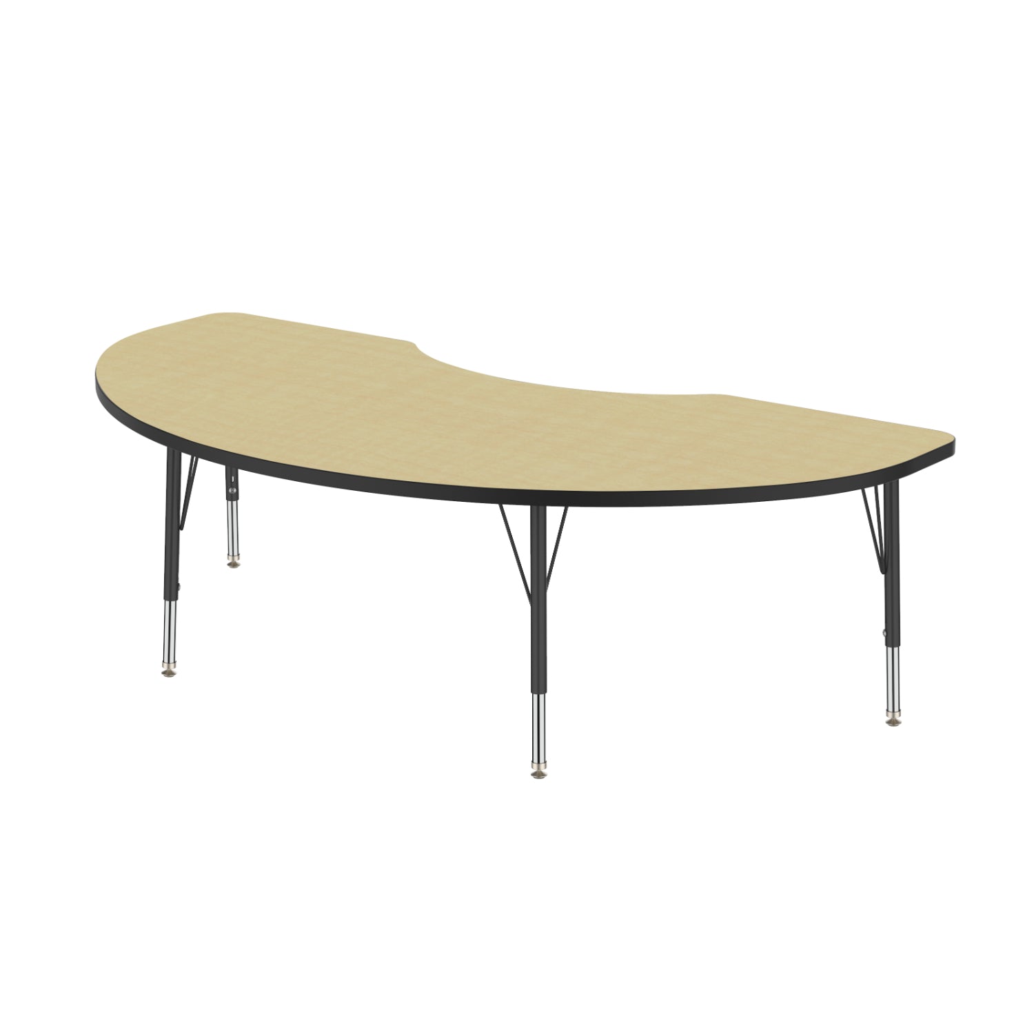 USA Capitol Dimension Series Kidney Activity Table, Laminate Top with Standard Spray Edge