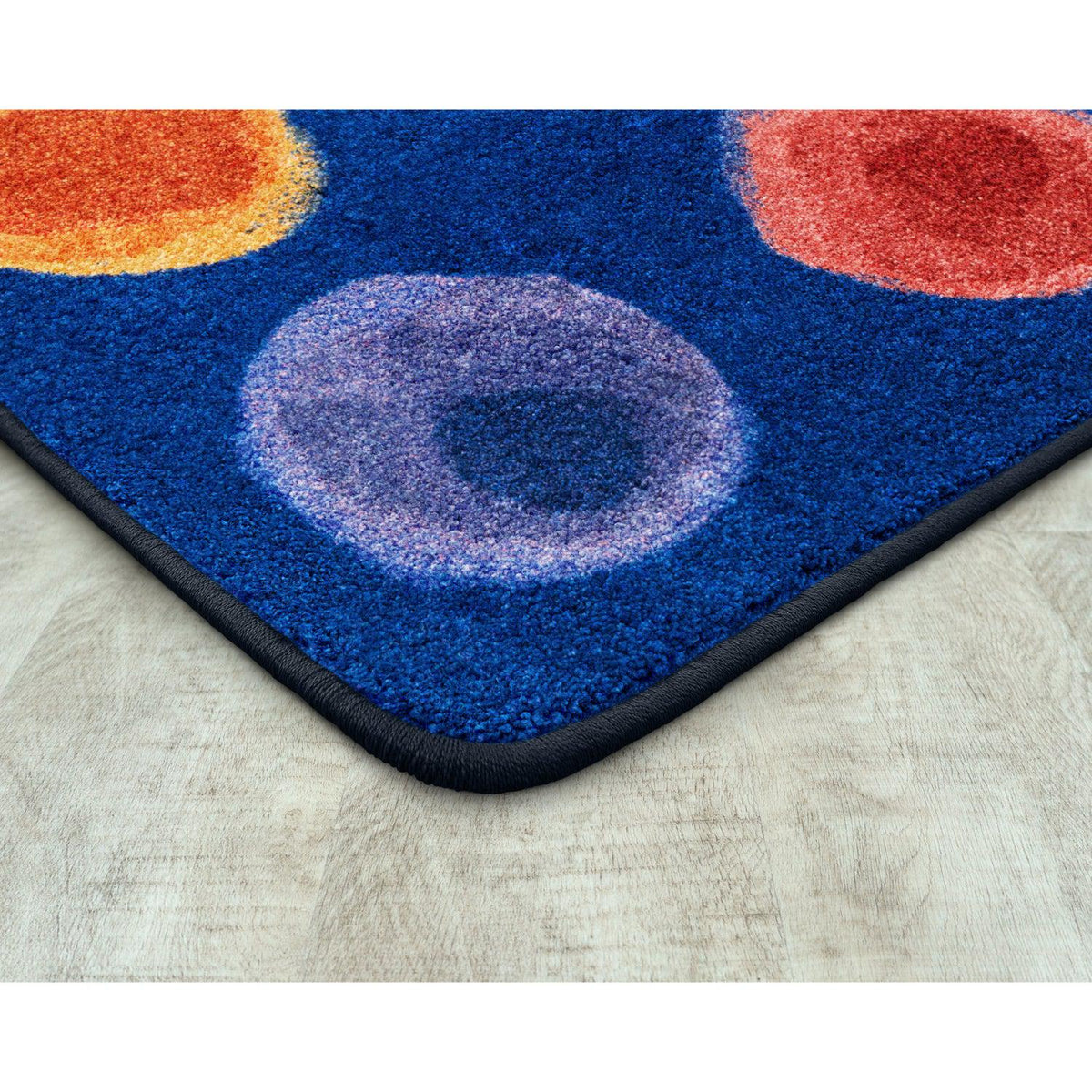 Joy Carpets Watercolor Spots Rug, 5'4" x 7'8" Rectangle (20 Spots)