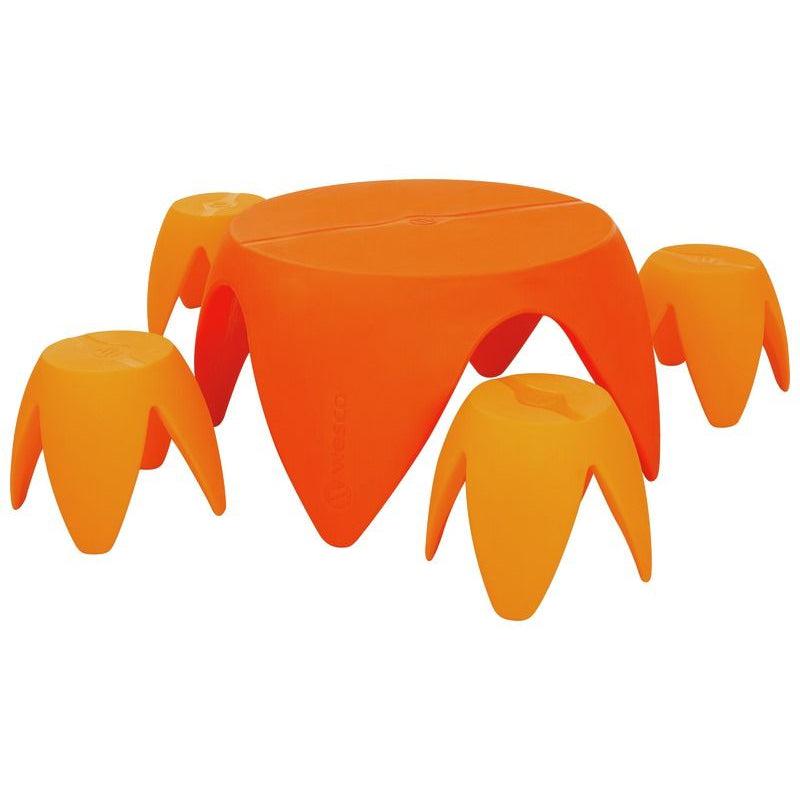 Wesco Flora Set, Table and 4 Stools, 12-1/4" Seat Height