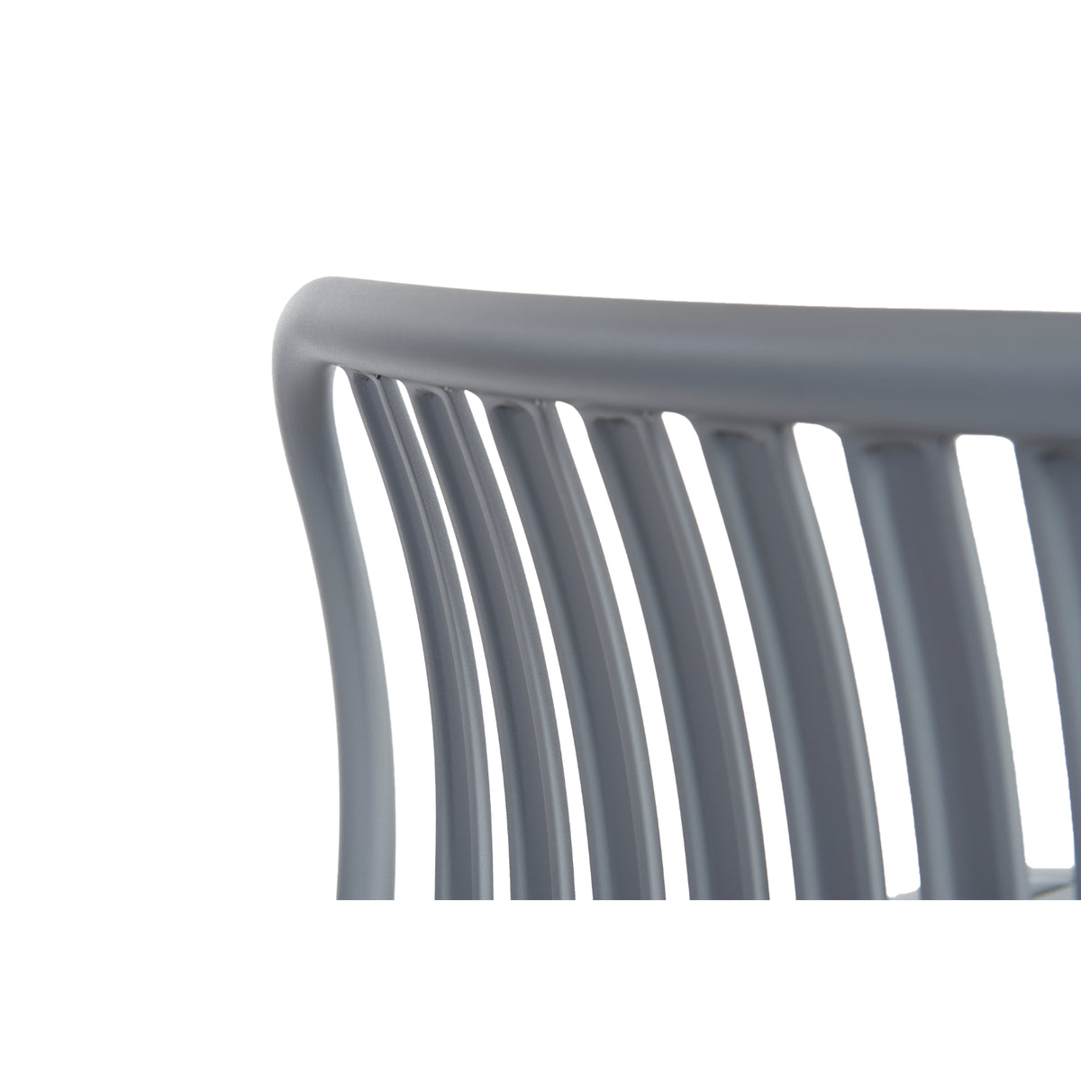 Key West Collection Outdoor/Indoor Vertical Slat Stacking Aluminum Armchair