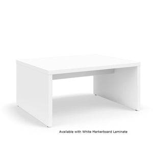 Serenade Gathering Table, Standard Height, Double-Sided, 48" x 60" x 29"H, Non-Contrast Laminate, FREE SHIPPING