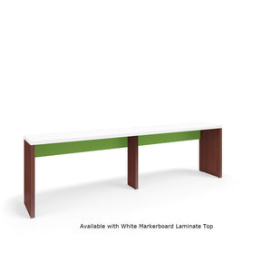 Serenade Gathering Table, Café Height, Single-Sided, 24" x 144" x 42"H, Contrast Laminate, FREE SHIPPING