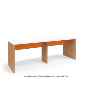 Serenade Gathering Table, Café Height, Double-Sided, 36" x 120" x 42"H, Contrast Laminate, FREE SHIPPING