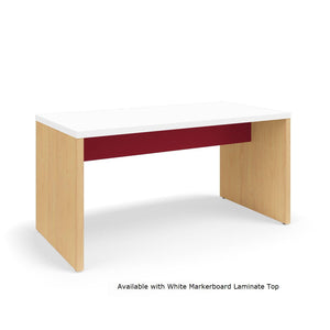 Serenade Gathering Table, Café Height, Double-Sided, 42" x 84" x 42"H, Contrast Laminate, FREE SHIPPING
