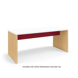 Serenade Gathering Table, Café Height, Double-Sided, 42" x 96" x 42"H, Contrast Laminate, FREE SHIPPING