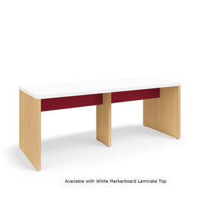 Serenade Gathering Table, Café Height, Double-Sided, 42" x 108" x 42"H, Contrast Laminate, FREE SHIPPING