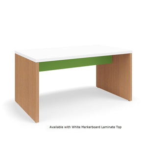 Serenade Gathering Table, Café Height, Double-Sided, 48" x 84" x 42"H, Contrast Laminate, FREE SHIPPING