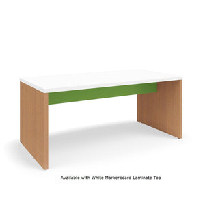Serenade Gathering Table, Café Height, Double-Sided, 48" x 96" x 42"H, Contrast Laminate, FREE SHIPPING