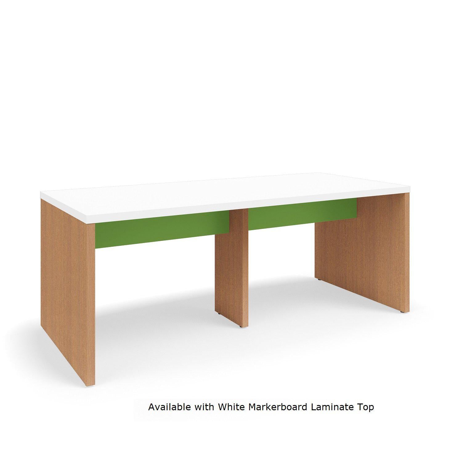 Serenade Gathering Table, Café Height, Double-Sided, 48" x 108" x 42"H, Contrast Laminate, FREE SHIPPING