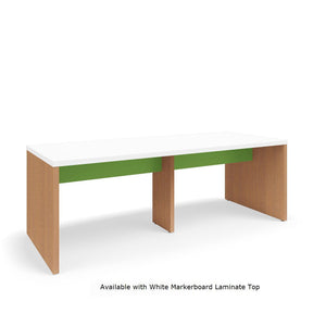 Serenade Gathering Table, Café Height, Double-Sided, 48" x 120" x 42"H, Contrast Laminate, FREE SHIPPING