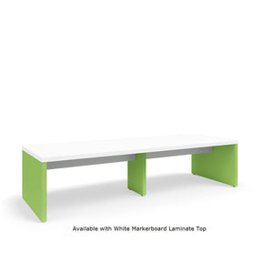 Serenade Gathering Table, Standard Height, Double-Sided, 42" x 120" x 29"H, Contrast Laminate, FREE SHIPPING