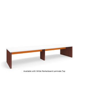 Serenade Gathering Table, Standard Height, Double-Sided, 42" x 144" x 29"H, Contrast Laminate, FREE SHIPPING