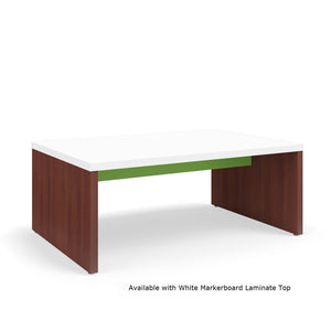Serenade Gathering Table, Standard Height, Double-Sided, 48" x 72" x 29"H, Contrast Laminate, FREE SHIPPING