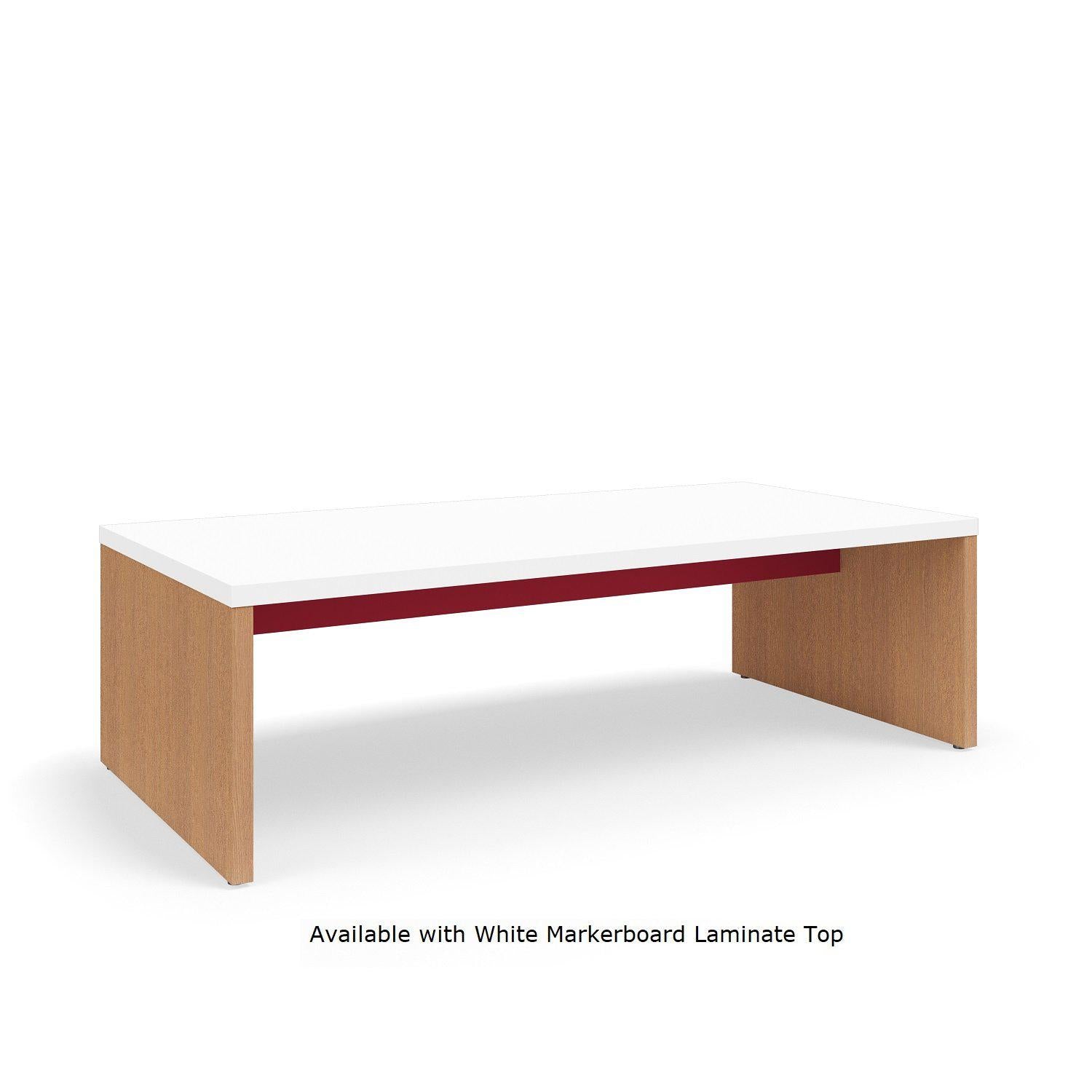 Serenade Gathering Table, Standard Height, Double-Sided, 48" x 96" x 29"H, Contrast Laminate, FREE SHIPPING