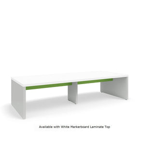 Serenade Gathering Table, Standard Height, Double-Sided, 48" x 120" x 29"H, Contrast Laminate, FREE SHIPPING