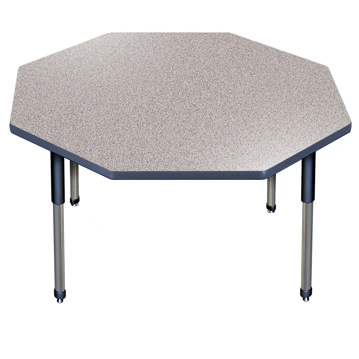 Aero Activity Table, 48" Octagon, Oval Adjustable Height Legs